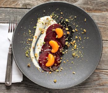 vegan beet carpaccio